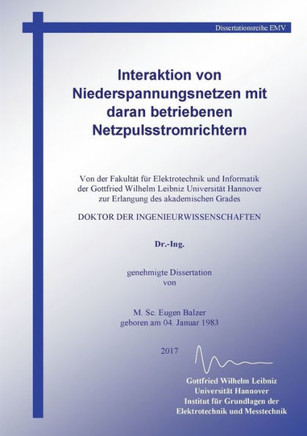 Interaktion von Niederspannungsnetzen mit daran betriebenen Netzpulsstromrichtern