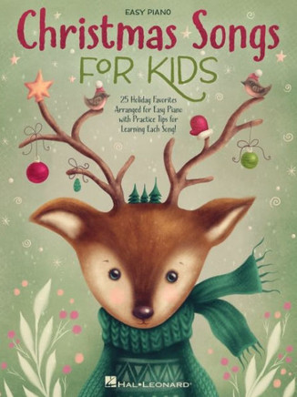 Christmas Songs For Kids Easy Piano Songbook With Lyrics
