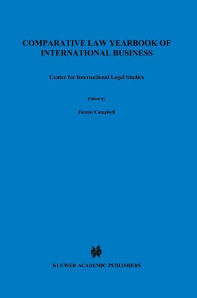Comparative Law Yearbook of International Business: Center for International Legal Studies