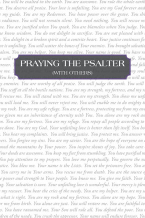 Praying the Psalter (With Others)