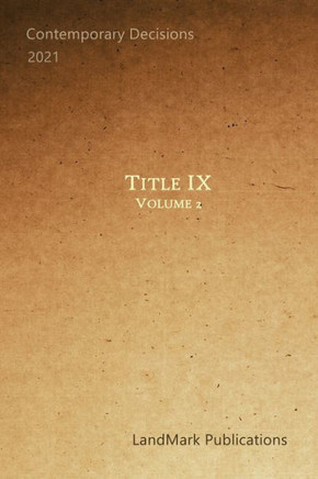 Title IX: Volume 2