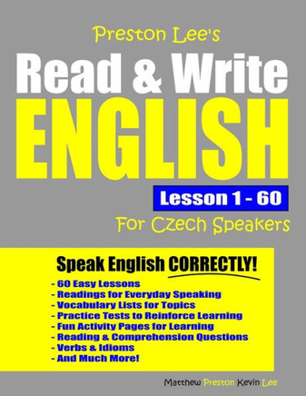 Preston Lee's Read & Write English Lesson 1 - 60 For Czech Speakers