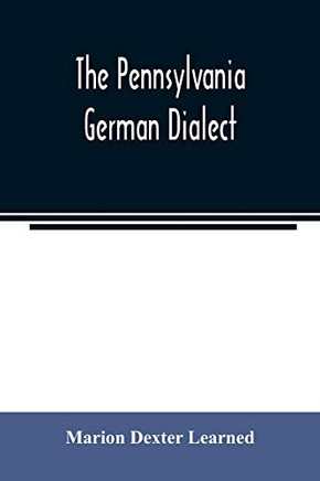 The Pennsylvania German dialect