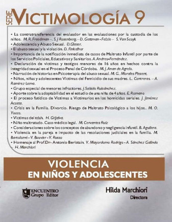 Victimolog?a 9: Violencia en ni?os y adolescentes