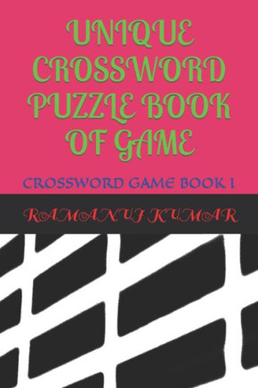Unique Crossword Puzzle Book of Game: Crossword Game Book
