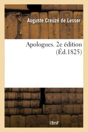 Apologues. 2e ?dition