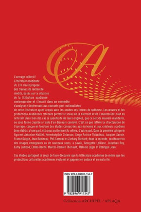 Litt?rature acadienne du 21e si?cle