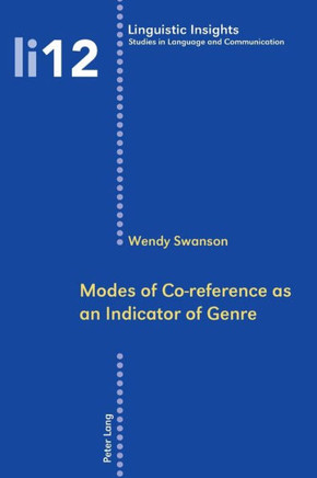 Modes of Co-reference as an Indicator of Genre
