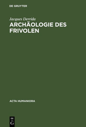 Arch?ologie des Frivolen