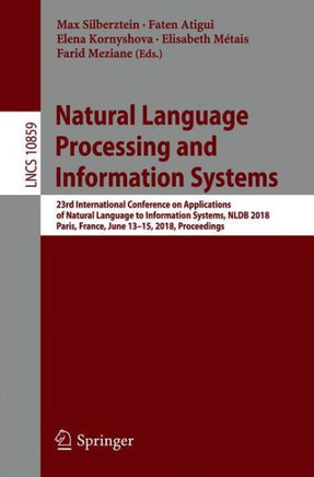 Natural Language Processing and Information Systems: 23rd International Conference on Applications of Natural Language to Information Systems, Nldb 20