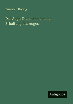 Das Auge: Das sehen und die Erhaltung des Auges