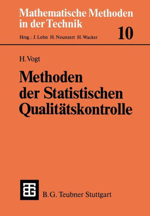 Methoden Der Statistischen Qualit?tskontrolle