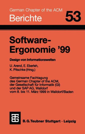 Software-Ergonomie '99: Design Von Informationswelten