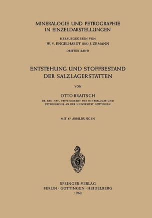 Entstehung Und Stoffbestand Der Salzlagerst?tten