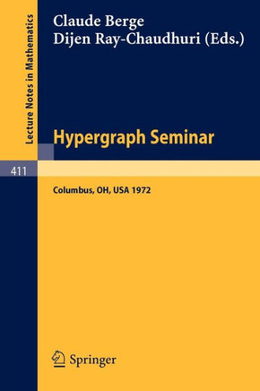 Hypergraph Seminar: Ohio State University, 1972