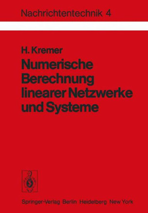 Numerische Berechnung Linearer Netzwerke Und Systeme