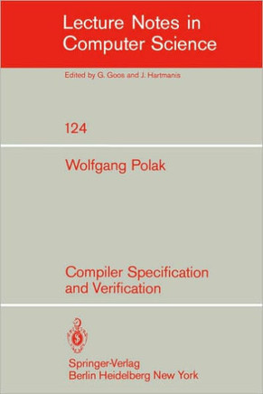 Compiler Specification and Verification