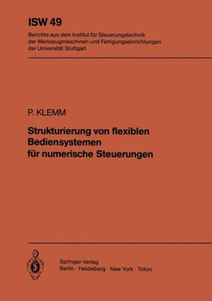 Strukturierung Von Flexiblen Bediensystemen F?r Numerische Steuerungen
