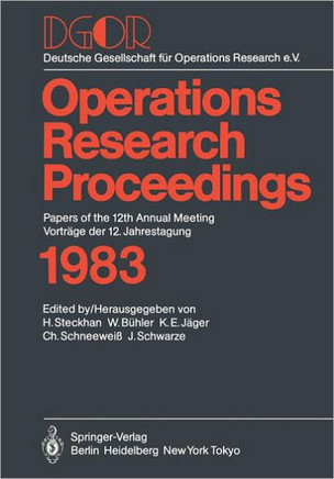 Dgor: Papers of the 12th Annual Meeting / Vortr?ge Der 12. Jahrestagung