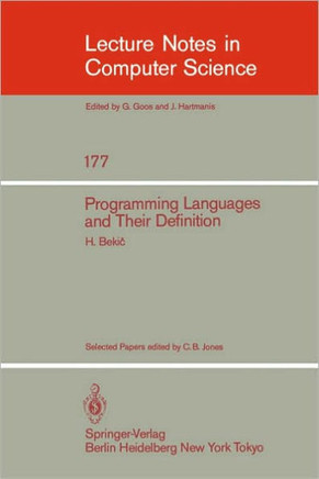 Programming Languages and Their Definition: Selected Papers