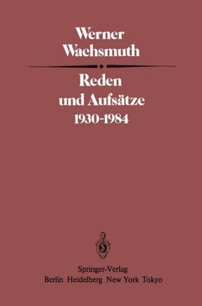Reden Und Aufs?tze 1930-1984