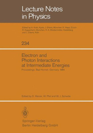 Electron and Photon Interactions at Intermediate Energies: Proceedings of the 1984 Workshop Held at Bad Honnef, Germany, October 29-31, 1984