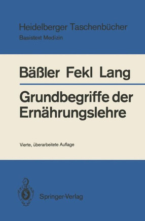 Grundbegriffe Der Ern?hrungslehre