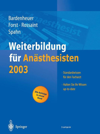 Weiterbildung F?r An?sthesisten 2003