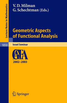 Geometric Aspects of Functional Analysis: Israel Seminar 2002-2003