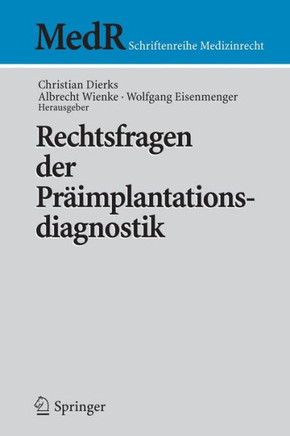Rechtsfragen Der Pr?implantationsdiagnostik