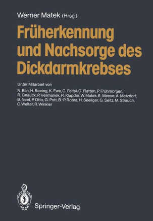 Fr?herkennung Und Nachsorge Des Dickdarmkrebses