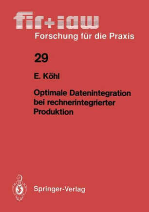 Optimale Datenintegration Bei Rechnerintegrierter Produktion