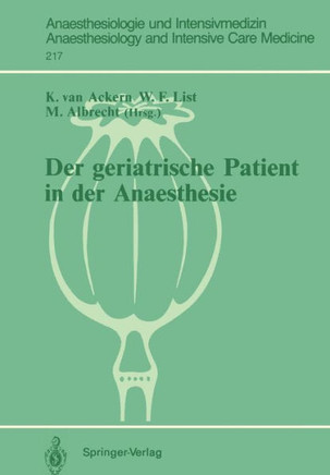 Der Geriatrische Patient in Der Anaesthesie