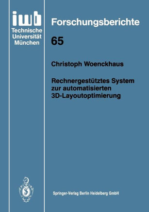 Rechnergest?tztes System Zur Automatisierten 3d-Layoutoptimierung
