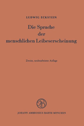 Die Sprache Der Menschlichen Leibeserscheinung