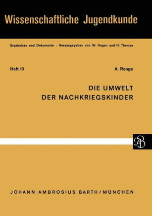 Die Umwelt Der Nachkriegskinder