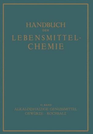 Alkaloidhaltige Genussmittel Gew?rze - Kochsalz