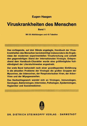 Viruskrankheiten Des Menschen: Unter Besonderer Ber?cksichtigung Der Experimentellen Forschungsergebnisse