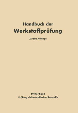 Die Pr?fung Nichtmetallischer Baustoffe