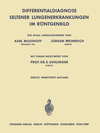 Differentialdiagnose Seltener Lungenerkrankungen Im R?ntgenbild: Ein Atlas