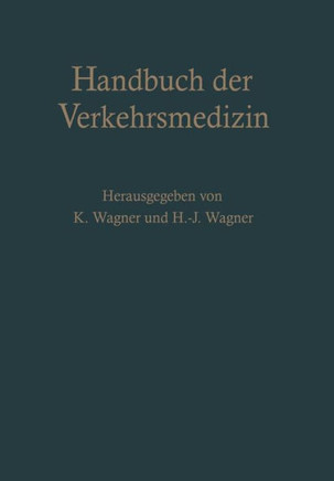 Handbuch Der Verkehrsmedizin: Unter Ber?cksichtigung Aller Verkehrswissenschaften