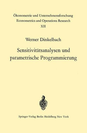 Sensitivit?tsanalysen Und Parametrische Programmierung