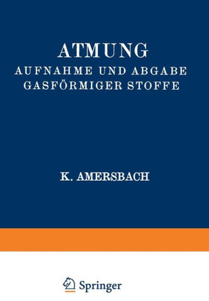 Atmung Aufnahme Und Abgabe Gasf?rmiger Stoffe