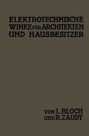 Elektrotechnische Winke F?r Architekten Und Hausbesitzer