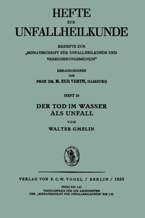 Der Tod Im Wasser ALS Unfall