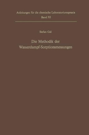Die Methodik Der Wasserdampf-Sorptionsmessungen