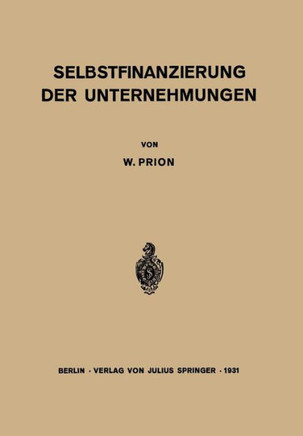 Selbstfinanzierung Der Unternehmungen