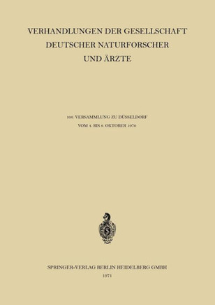 Verhandlungen Der Gesellschaft Deutscher Naturforscher Und ?rzte