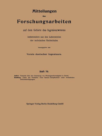 Mitteilungen ?ber Forschungsarbeiten Auf Dem Gebiete Des Ingenieurwesens Insbesondere Aus Den Laboratorien Der Technischen Hochschulen