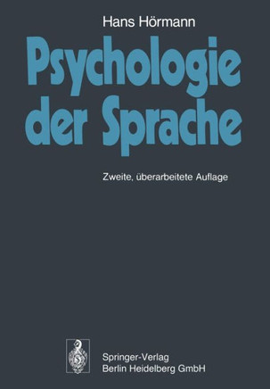 Psychologie Der Sprache